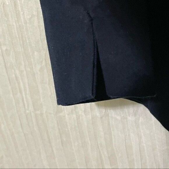 Talbots Pants Women's Size 4 Signature Flat Front Stretch Cropped Navy - Picture 4 of 9